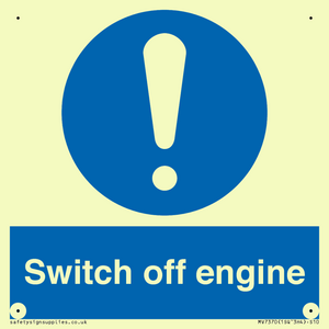 Switch off engine